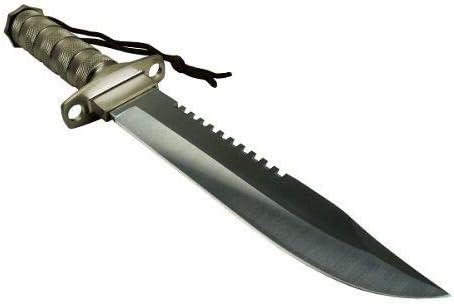 Faca Esporte Com Bainha Tipo Rambo,aço,bússola