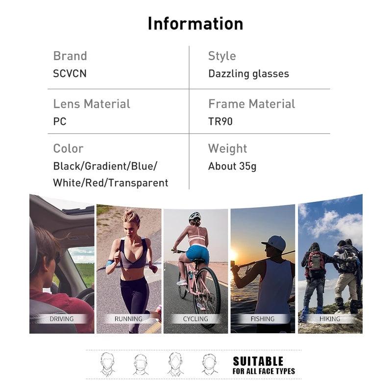 Óculos Foto cromáticos Unissex para Ciclismo - Lente Inteligente para Todos os Climas