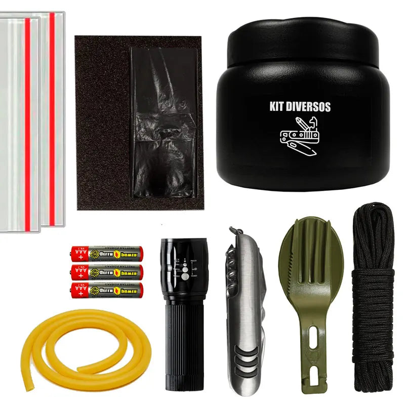 Kit Campo Completo Atack One Com Potes De Sobrevivência
