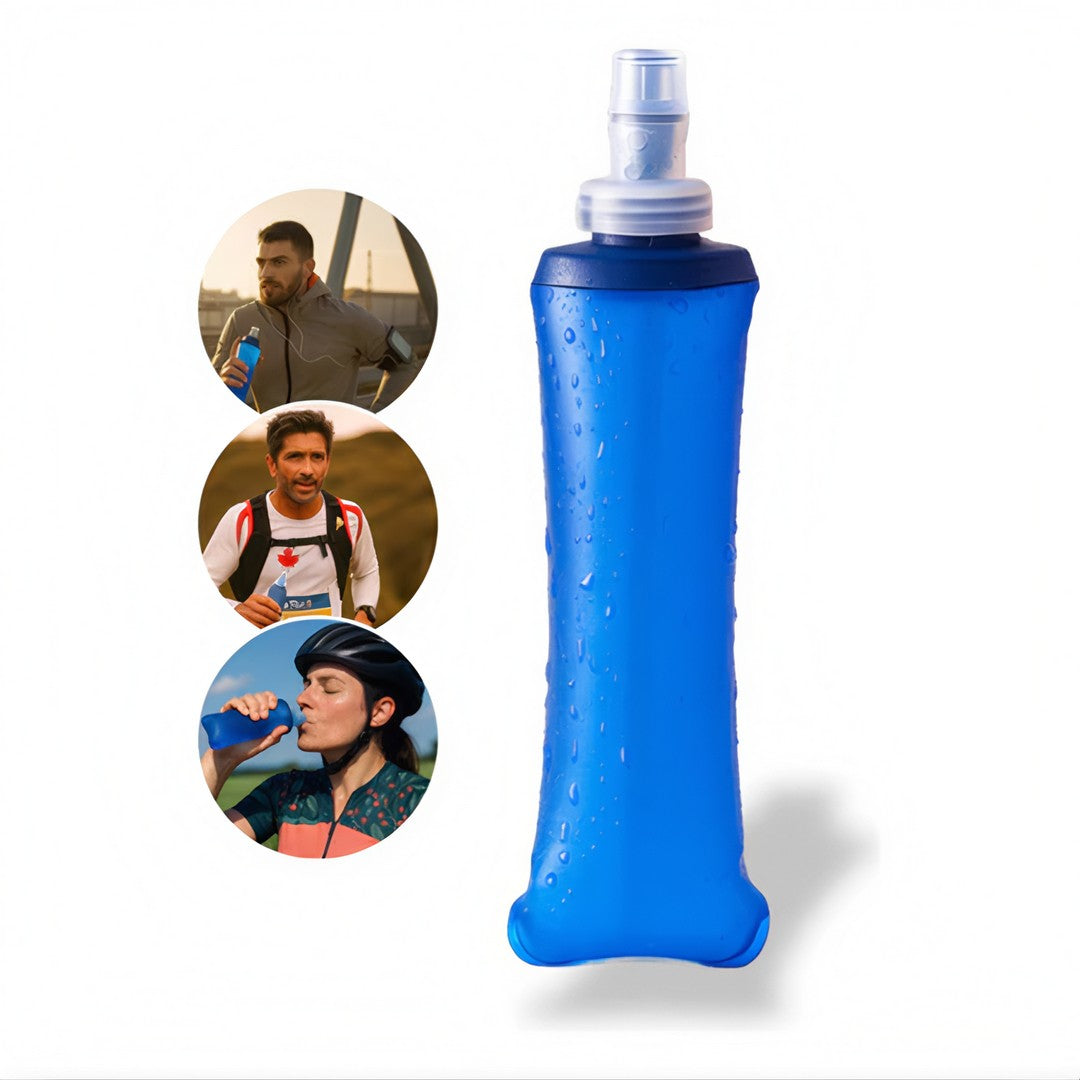 HydraFlex™ – Garrafa Dobrável Esportiva de Silicone 250ml / 500ml