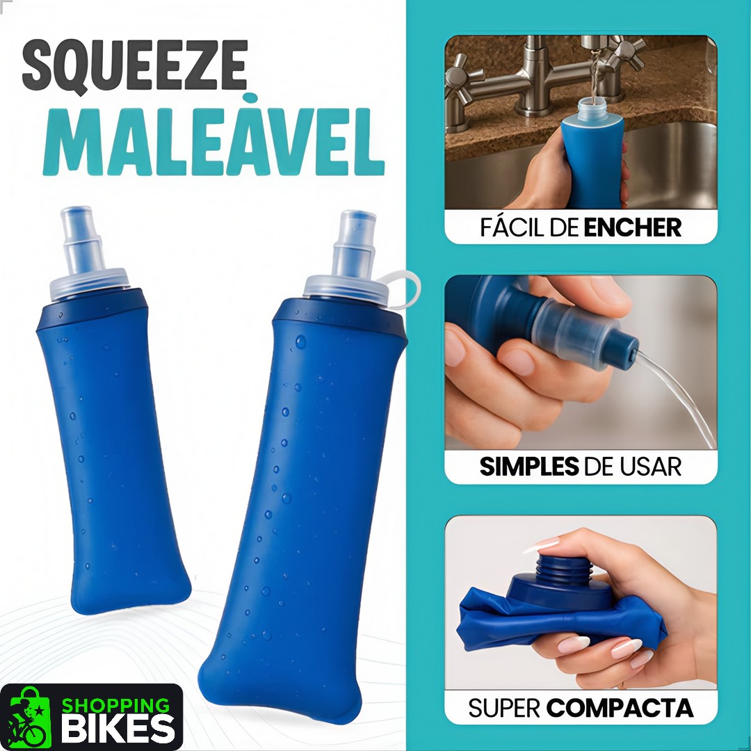 HydraFlex™ – Garrafa Dobrável Esportiva de Silicone 250ml / 500ml