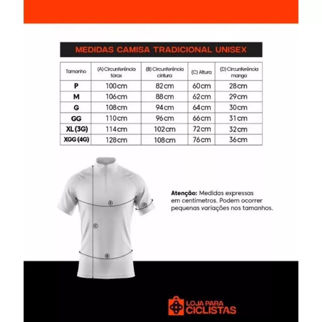 Kit Conjunto Ciclismo Masculino Camisa e Bretelle