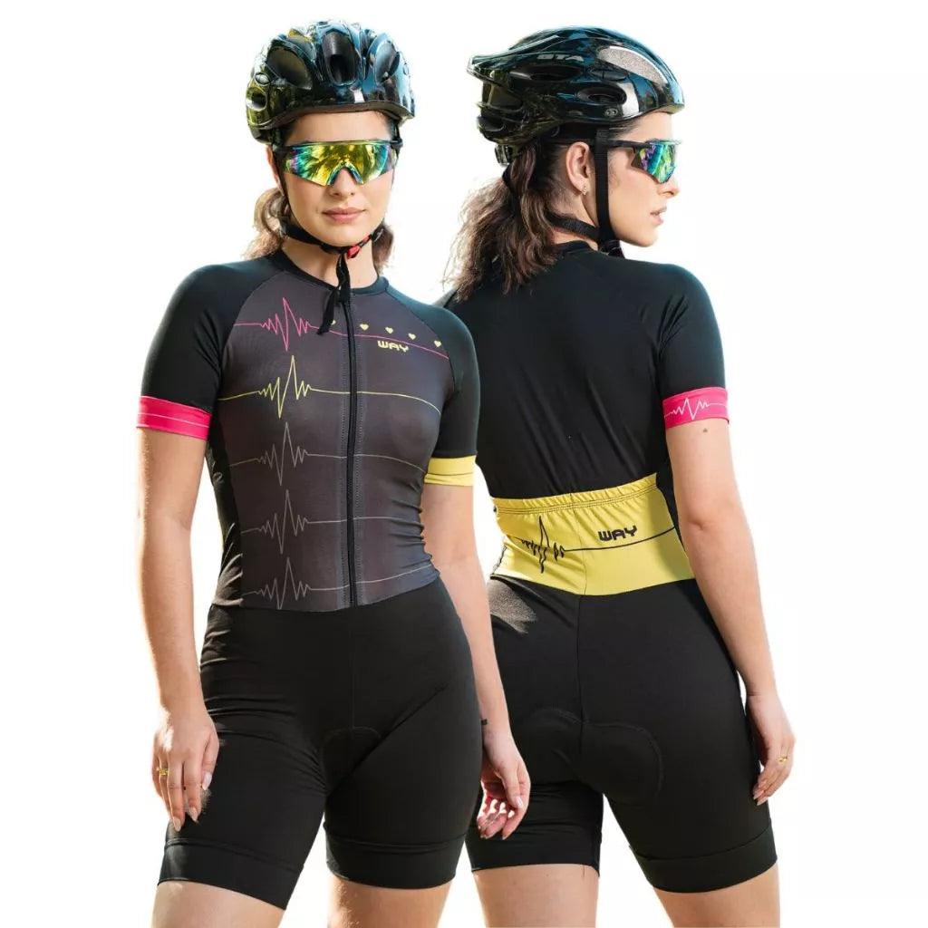 Macaquinho de Ciclismo Feminino  Roupa Bike Pedal MTB