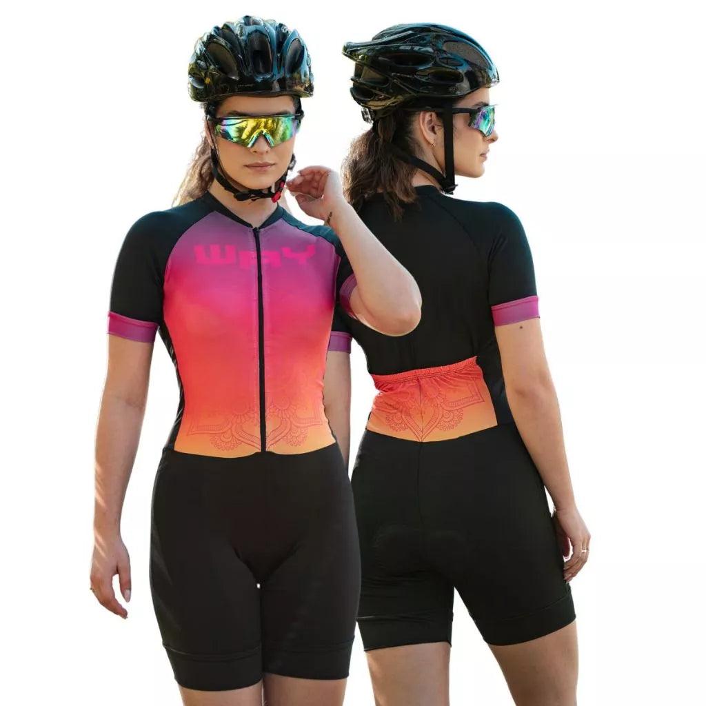 Macaquinho de Ciclismo Feminino  Roupa Bike Pedal MTB