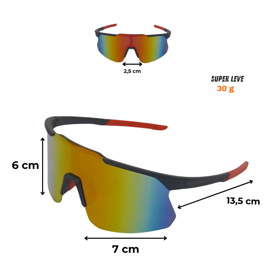 Óculos Esportivo Ciclismo Bike Corrida Proteção Uv 400 Masculino Feminino