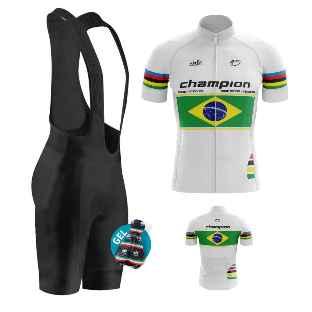Kit Conjunto Ciclismo Masculino Camisa e Bretelle