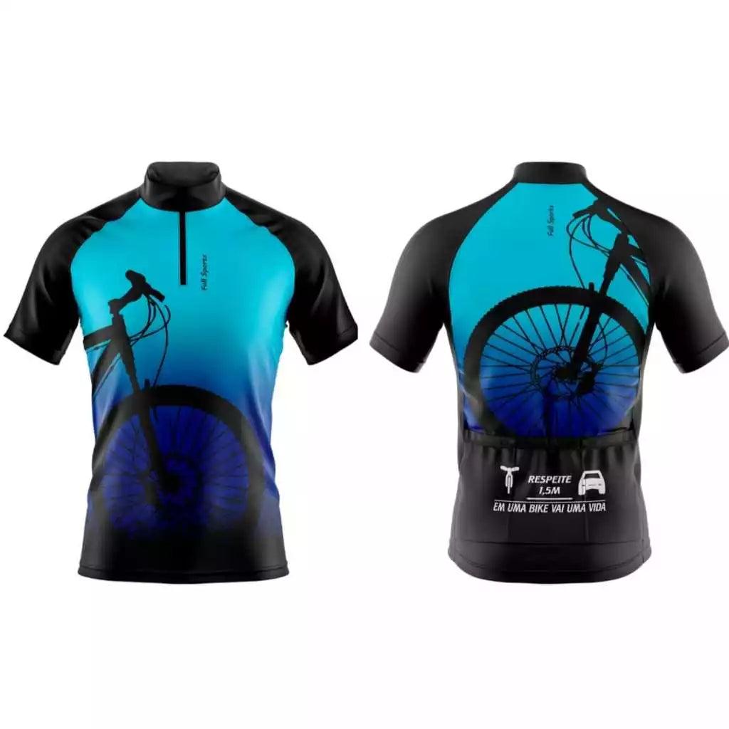 Camiseta ciclismo masculina com proteção UV50+