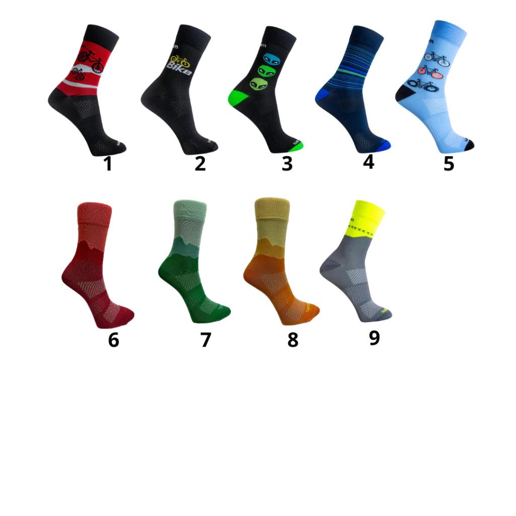 Kit 3 pares Meia Ciclismo Masculina Corrida Mountain Bike Rikam