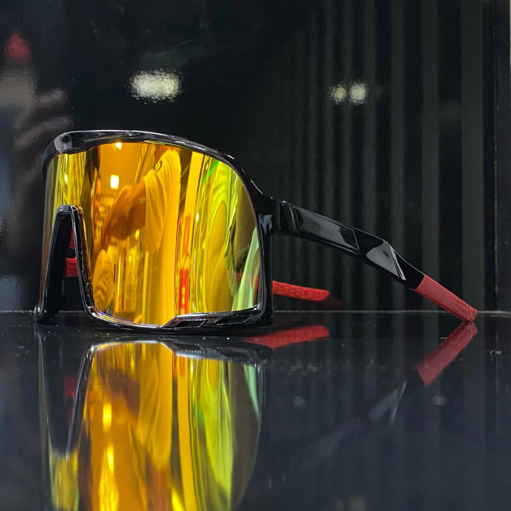 Óculos De Sol Esportivo preto Para Ciclismo