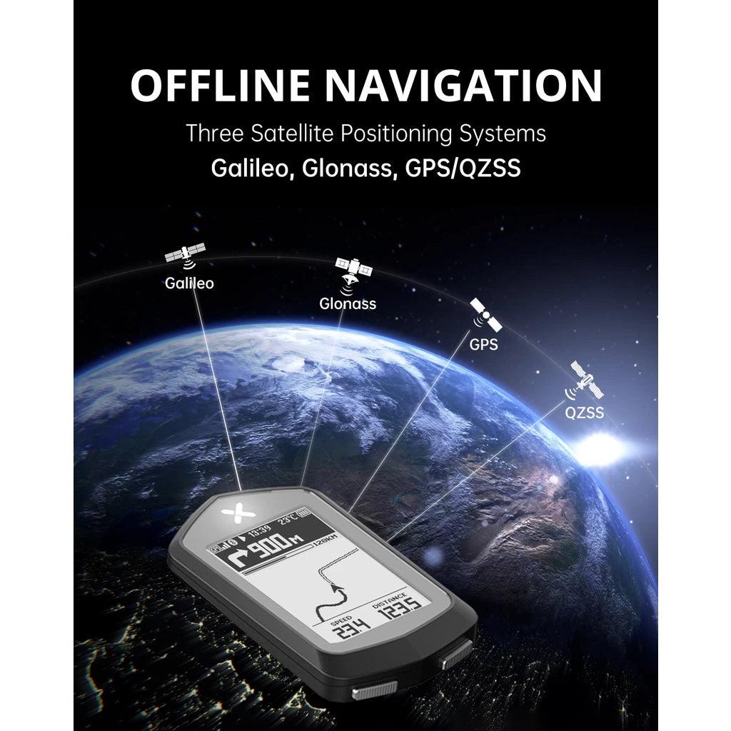 Xoss NAV Leitor De Código GPS Sem Fio Monitor De Frequência Cardíaca Para Bicicleta