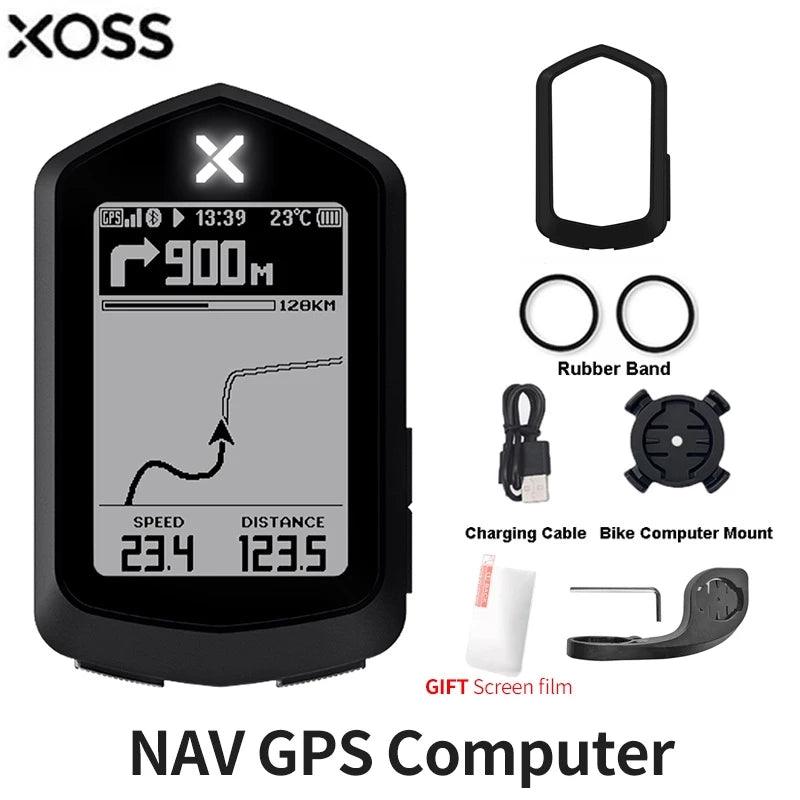 Xoss NAV Leitor De Código GPS Sem Fio Monitor De Frequência Cardíaca Para Bicicleta