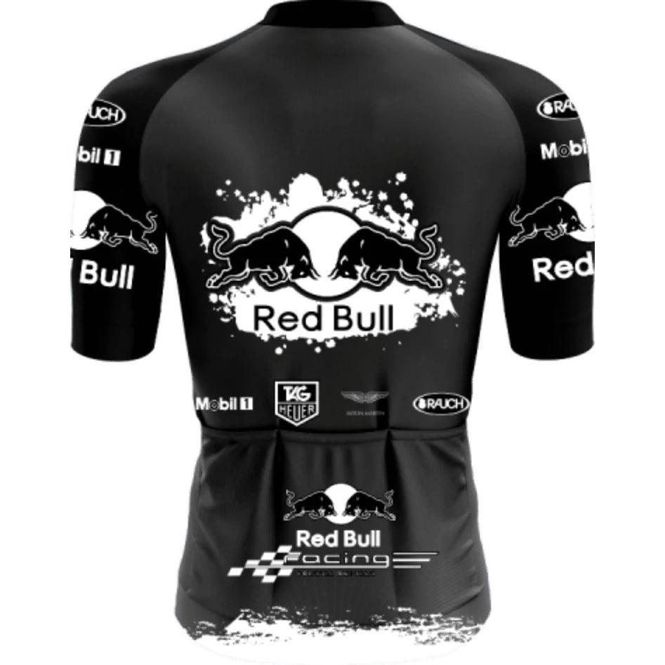 Camisa Camiseta Ciclismo Masculino Redbull Preta Proteção Uv
