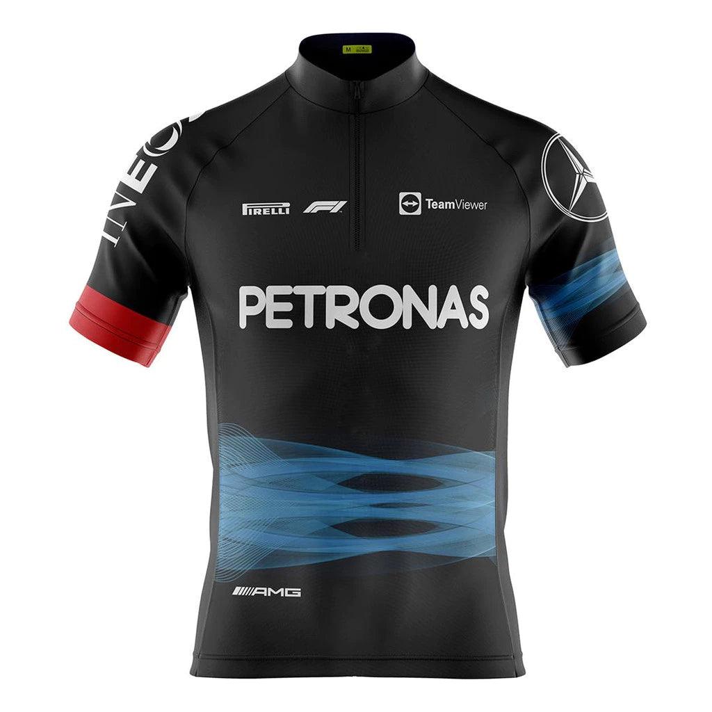 Camisa de Ciclismo Petronas Preta – Performance e Estilo na Estrada!