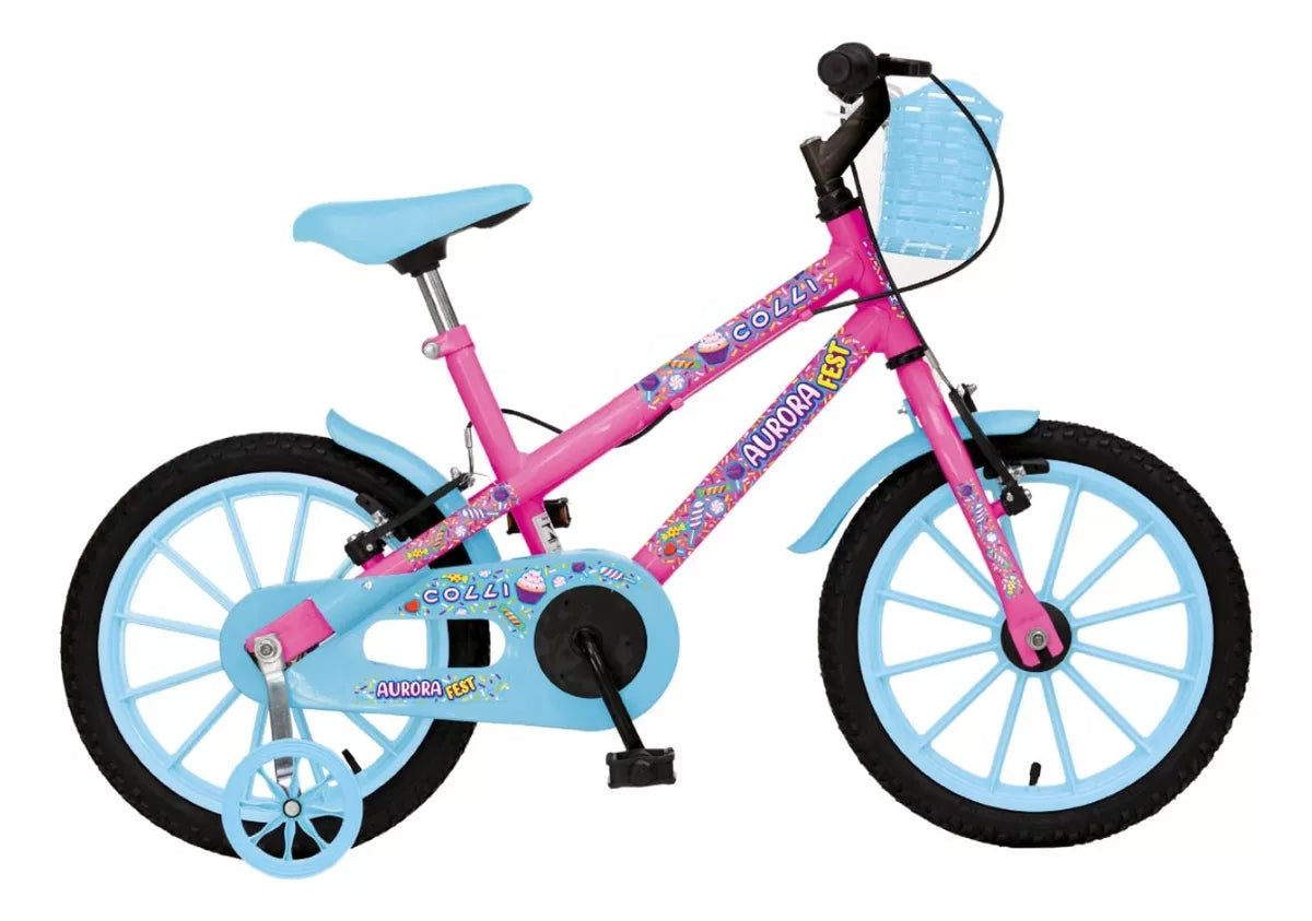 Bicicleta Colli Aurora Fest A.16 S/M Fem Rosa Neon
