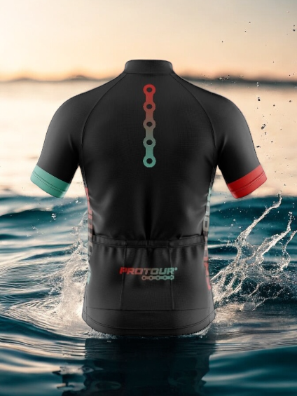 Camisa Ciclismo Masculina Pro Tour Leão de Judá Com Bolsos