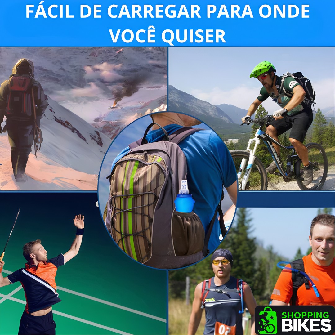 HydraFlex™ – Garrafa Dobrável Esportiva de Silicone 250ml / 500ml