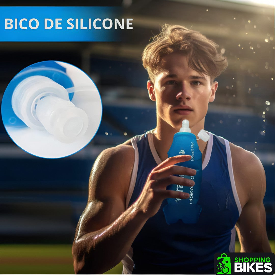 HydraFlex™ – Garrafa Dobrável Esportiva de Silicone 250ml / 500ml