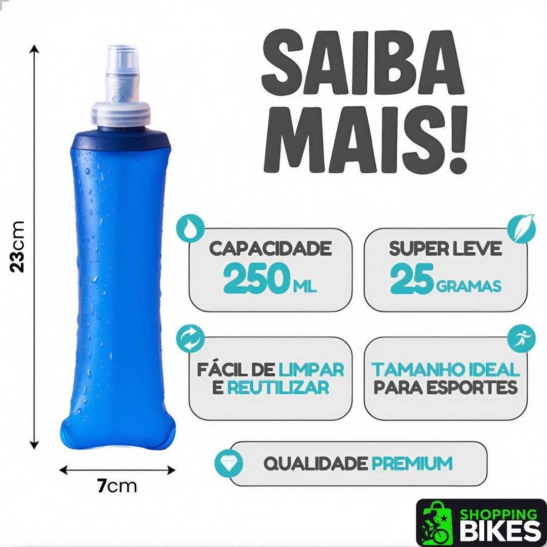 HydraFlex™ – Garrafa Dobrável Esportiva de Silicone 250ml / 500ml