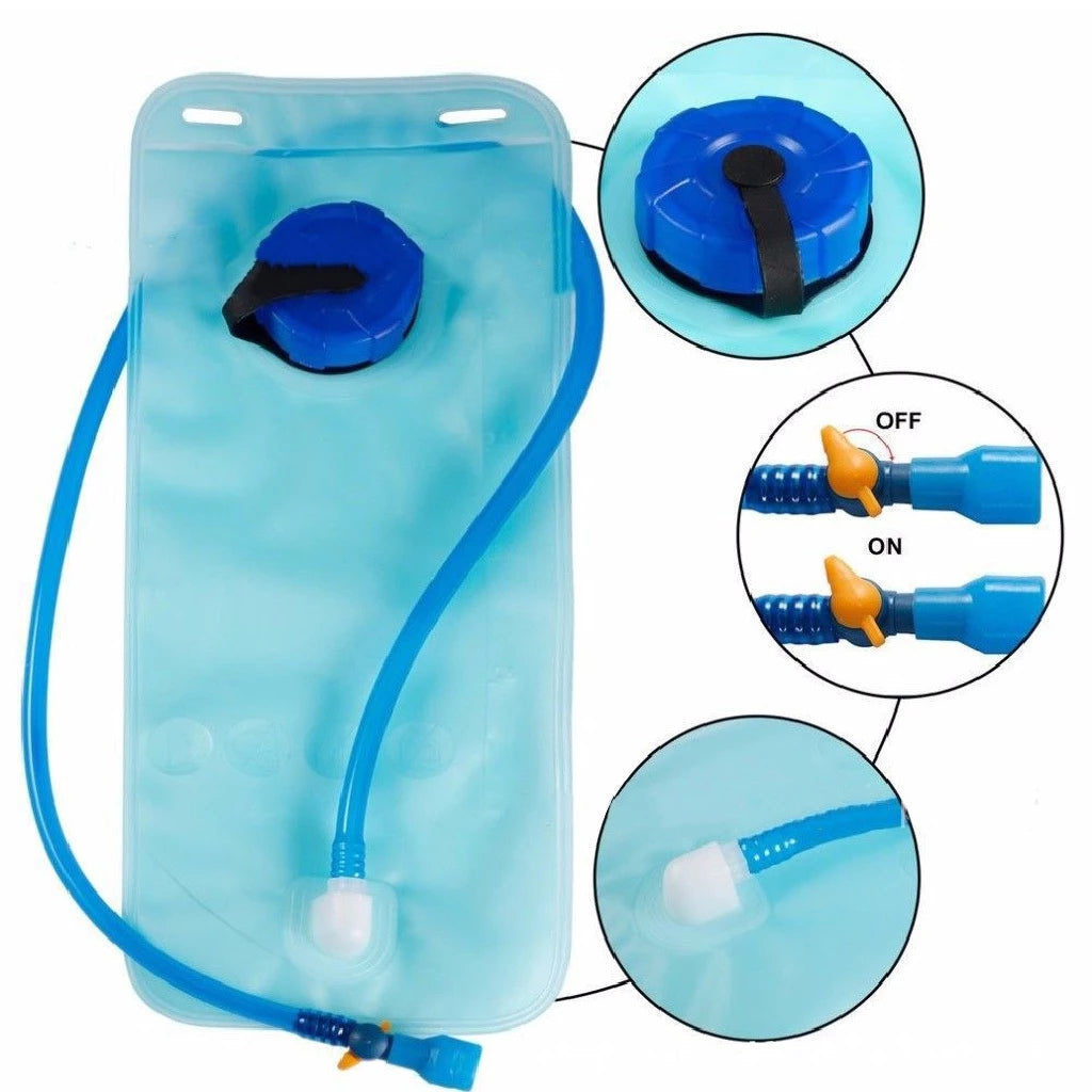 Refil De Agua Para Mochila Hidratação Bike Ciclismo, Camping e Trilha Reservatório 2 L