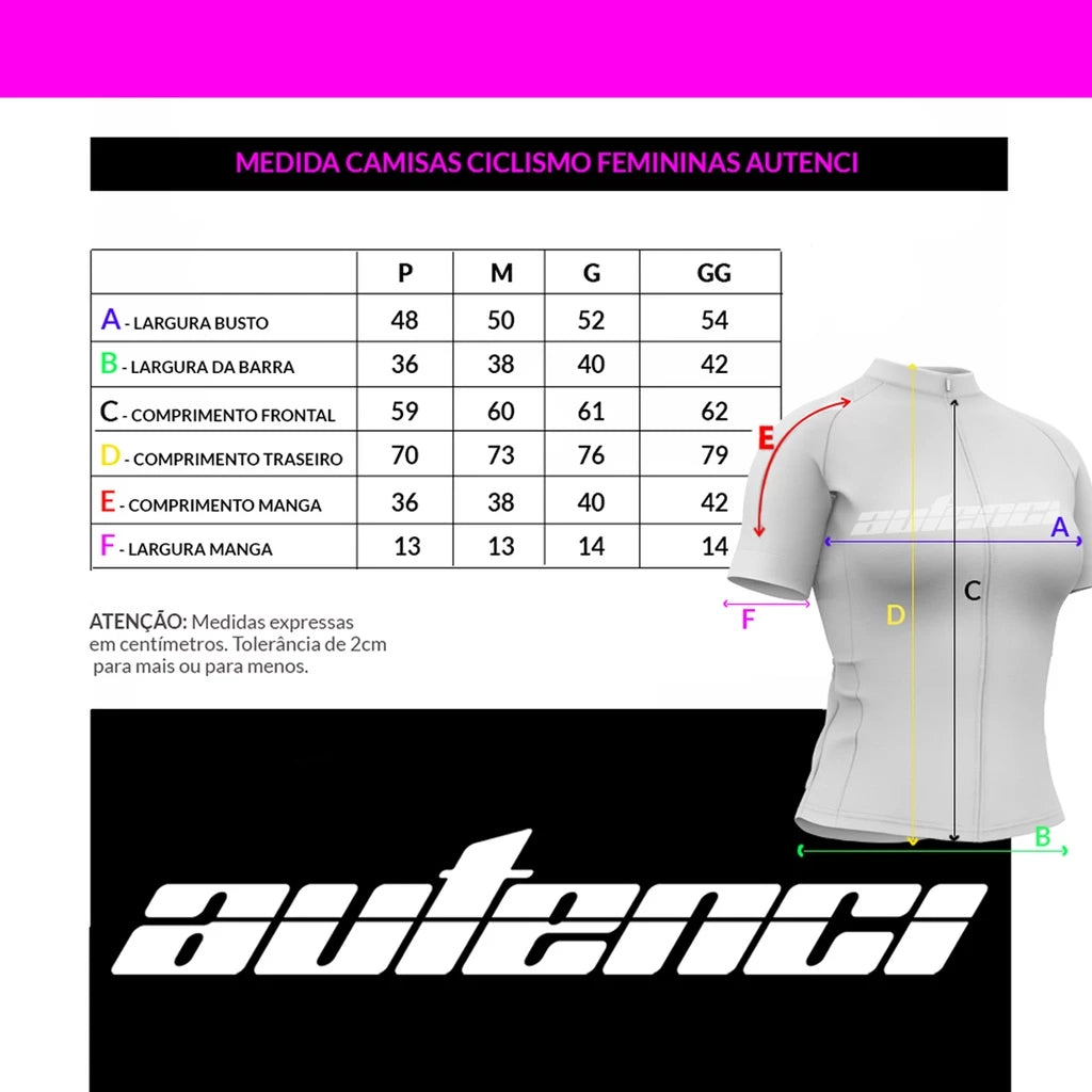 CAMISA CICLISMO FEMININA COM PROTEÇÃO UV 50+ ANTIBACTERICIDA