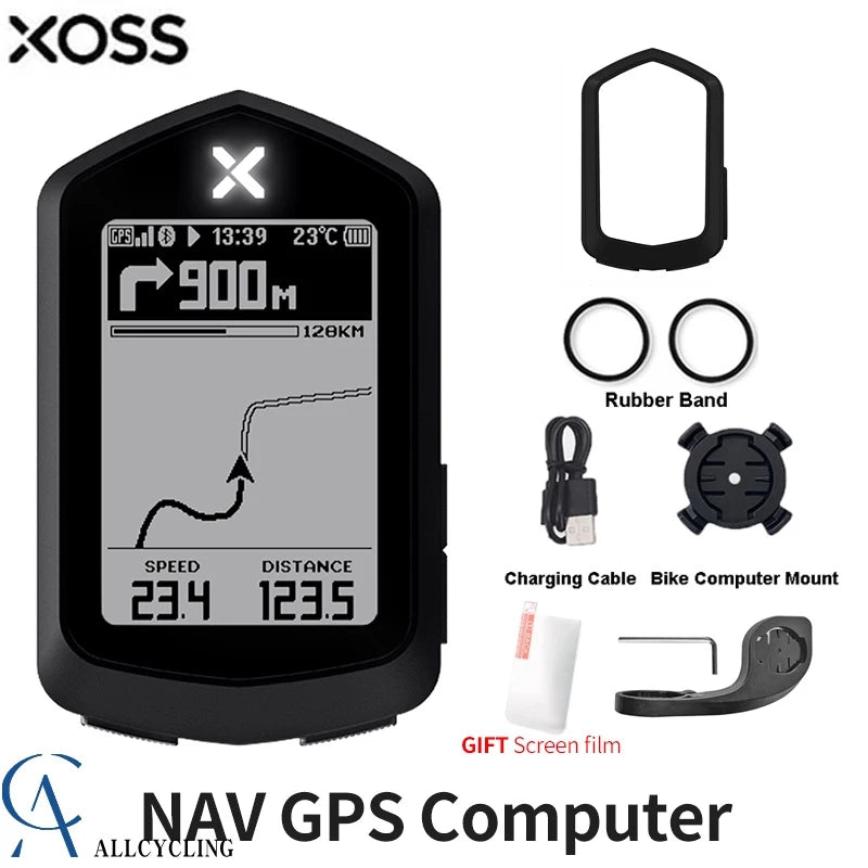 Xoss  NAV Leitor De Código GPS Sem Fio Monitor De Frequência Cardíaca Para Bicicleta