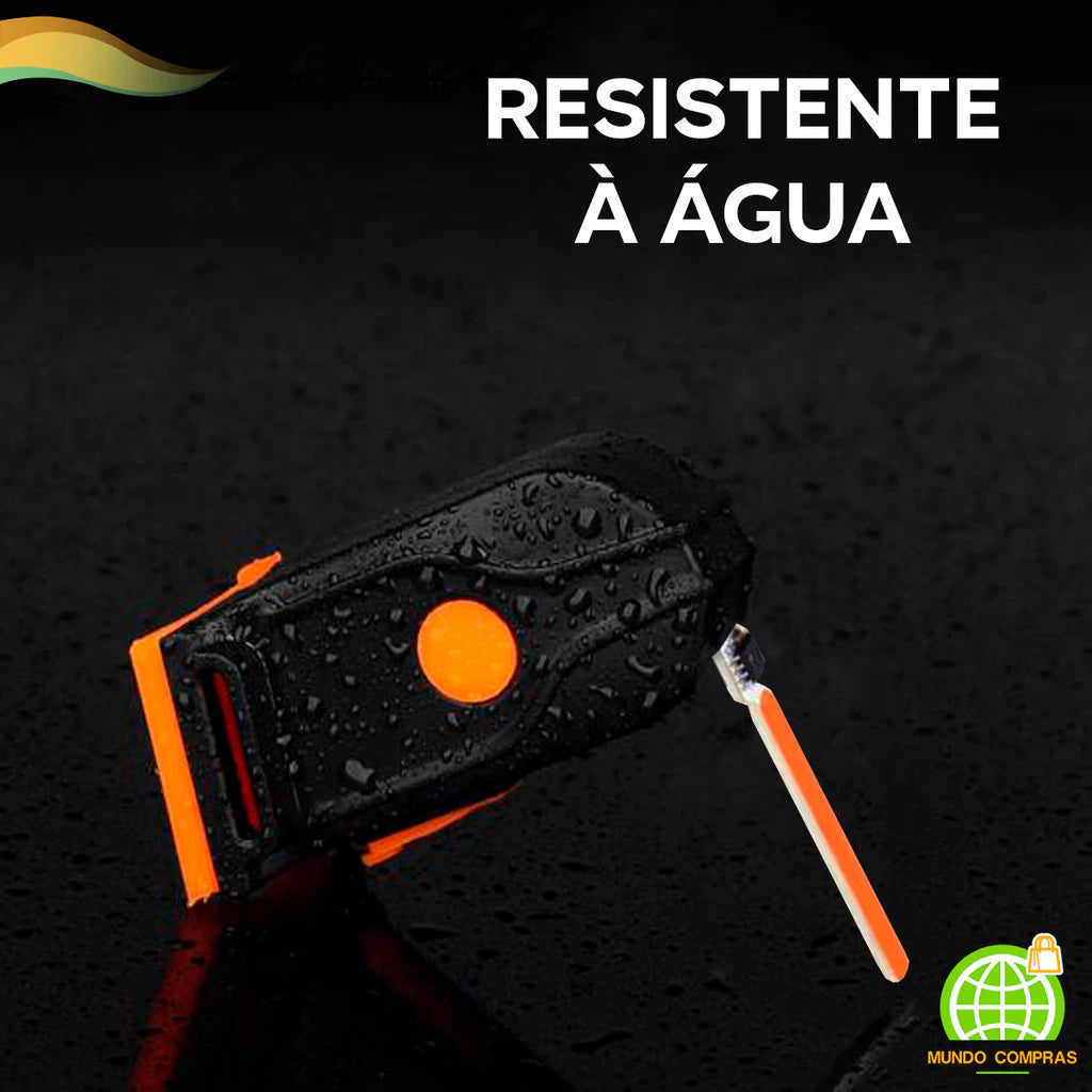 Lanterna Traseira Bike Sequencial Luz Led Cob USB Ciclismo