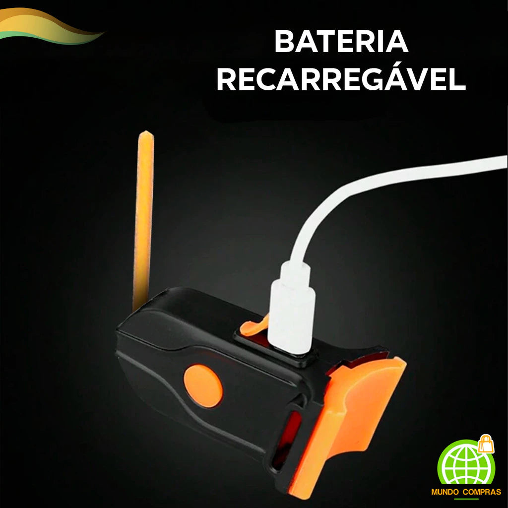 Lanterna Traseira Bike Sequencial Luz Led Cob USB Ciclismo